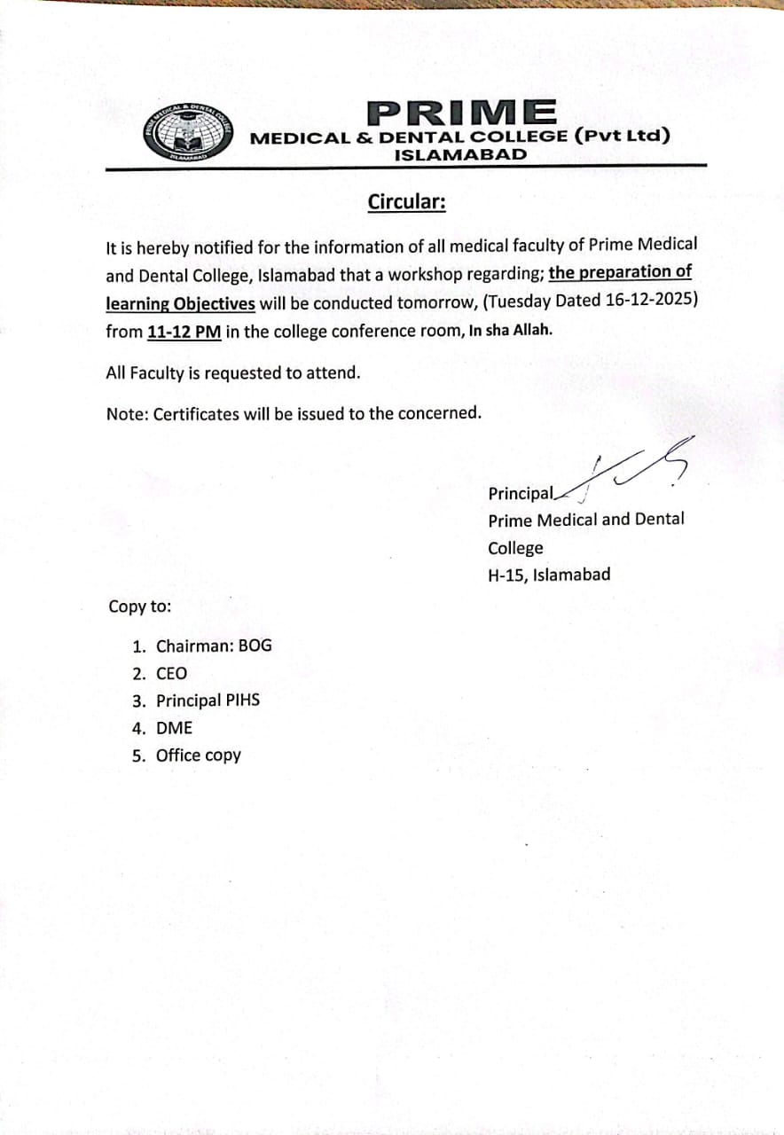 Workshop on Learning Objectives